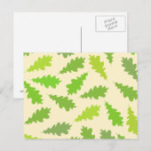 Patroon van groene bladeren. briefkaart (Voorkant / Achterkant)