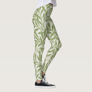 Patroon van groene bladrijke takken leggings