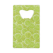 patroon van groene Limoen Creditkaart Flessenopener (Achterkant)