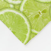 patroon van groene Limoen Fleece Deken (Hoek)