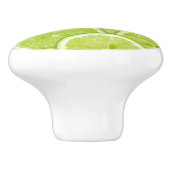 patroon van groene Limoen Keramische Knop (Zijkant)