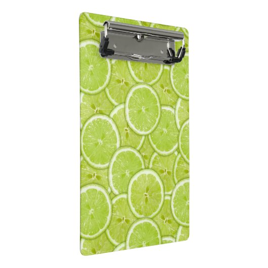 patroon van groene Limoen Mini Klembord (Schuin)