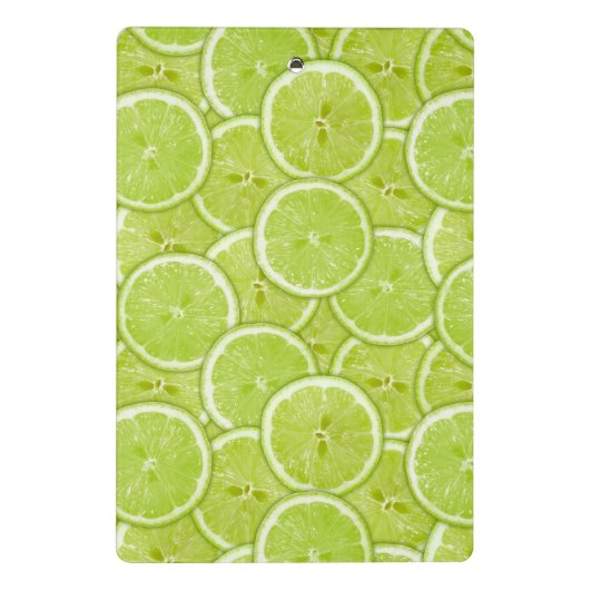 patroon van groene Limoen Mini Klembord (Achterkant)
