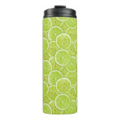 patroon van groene Limoen Thermosbeker (Voorkant)