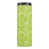 patroon van groene Limoen Thermosbeker (Achterkant)