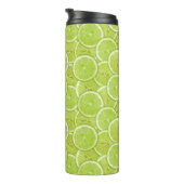 patroon van groene Limoen Thermosbeker (Geroteerd rechts)