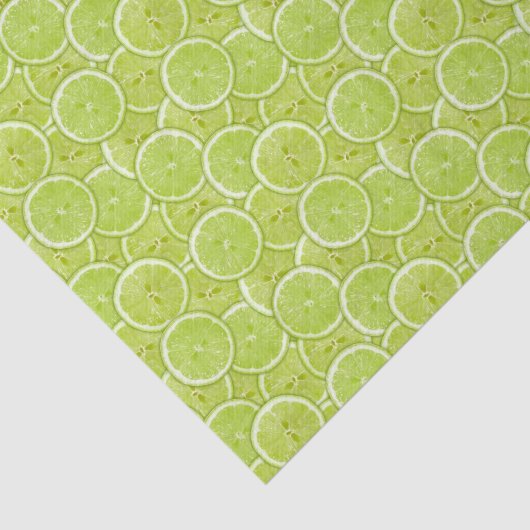 patroon van groene Limoen Tissuepapier (Detail)