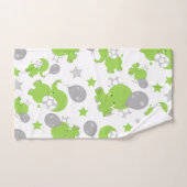 Patroon van groene olifanten, luifantennestelaars, bad handdoek (Handdoek)