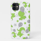 Patroon van groene olifanten, luifantennestelaars, Case-Mate iPhone case (Achterkant)