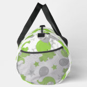 Patroon van groene olifanten, luifantennestelaars, plunjezak (Rechts)