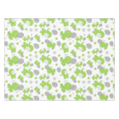 Patroon van groene olifanten, luifantennestelaars, tafelkleed (Voorkant (Horizontaal))