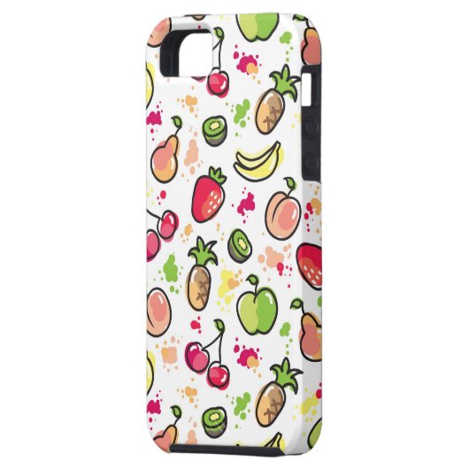 patroon van handgemaakte vruchten Case-Mate iPhone case (Achterkant Links)