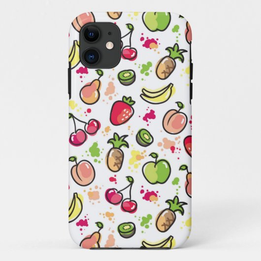 patroon van handgemaakte vruchten Case-Mate iPhone case (Achterkant)