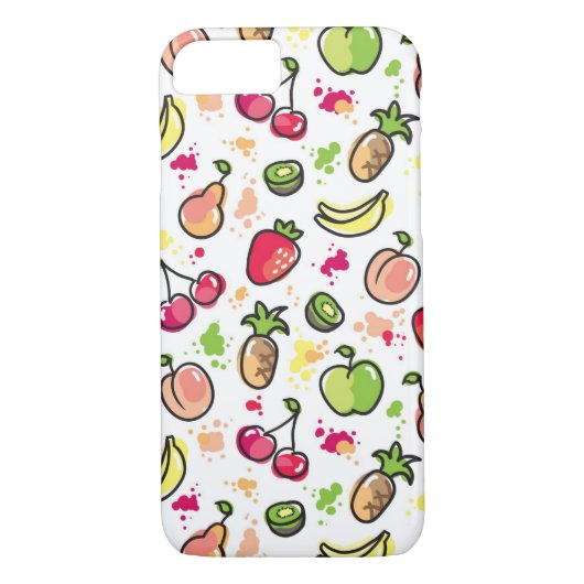 patroon van handgemaakte vruchten Case-Mate iPhone case (Achterkant)