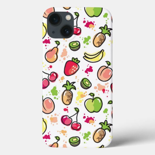 patroon van handgemaakte vruchten Case-Mate iPhone case (Achterkant)