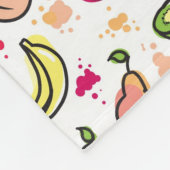 patroon van handgemaakte vruchten fleece deken (Hoek)