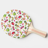 patroon van handgemaakte vruchten tafeltennisbatje (Zijkant)