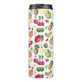 patroon van handgemaakte vruchten thermosbeker (Achterkant)