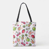 patroon van handgemaakte vruchten tote bag (Achterkant)