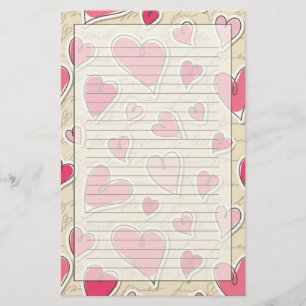 Patroon van Harten Briefpapier