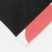 Patroon van harten, rode harten, Jouw naam Fleece Deken (Hoek)