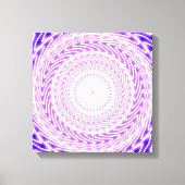 patroon van heldere paarse cirkels canvas afdruk (Voorkant)