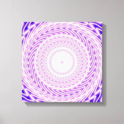 patroon van heldere paarse cirkels canvas afdruk (Voorkant)