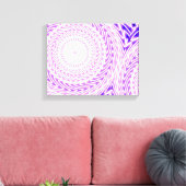 patroon van heldere paarse cirkels canvas afdruk (Insitu (Woonkamer))