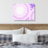 patroon van heldere paarse cirkels canvas afdruk (Insitu (Slaapkamer))
