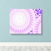 patroon van heldere paarse cirkels canvas afdruk (Insitu (Houten vloer))