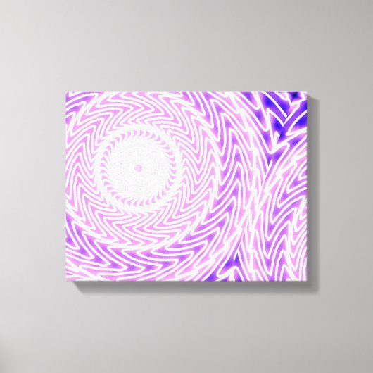 patroon van heldere paarse cirkels canvas afdruk (Voorkant)