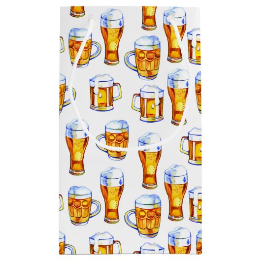 patroon van het afgekoeld bierfeest klein cadeauzakje (Achterkant)