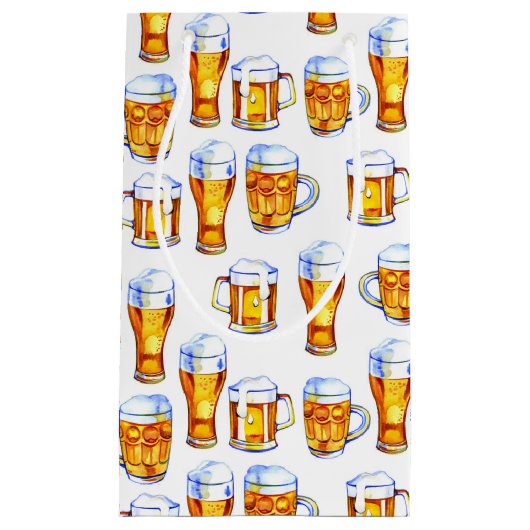 patroon van het afgekoeld bierfeest klein cadeauzakje (Voorkant)