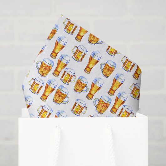 patroon van het afgekoeld bierfeest tissuepapier (Cadeauzakje)
