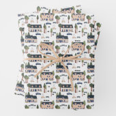 Patroon van het Franse dorp Inpakpapier Vel (In situ)