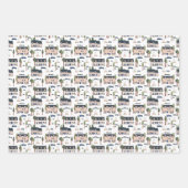 Patroon van het Franse dorp Inpakpapier Vel (Voorkant)