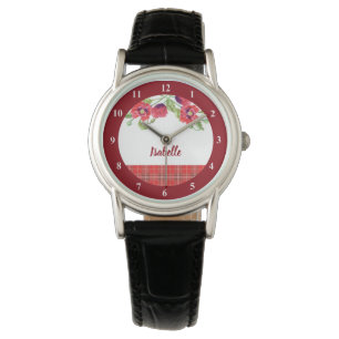 Patroon van het Geruite Schotse wollen stof van de Horloge
