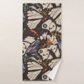  patroon van het oppervlak van vlinders. kleurrijk badhanddoek (Badhanddoek)