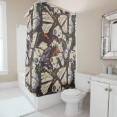  patroon van het oppervlak van vlinders. kleurrijk douchegordijn (In situ)