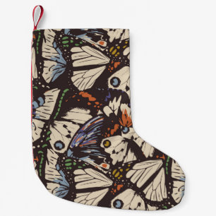 patroon van het oppervlak van vlinders. kleurrijk kleine kerstsok