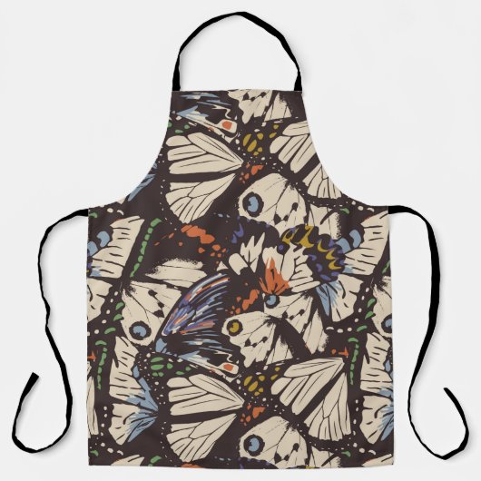  patroon van het oppervlak van vlinders. kleurrijk schort (Voorkant)