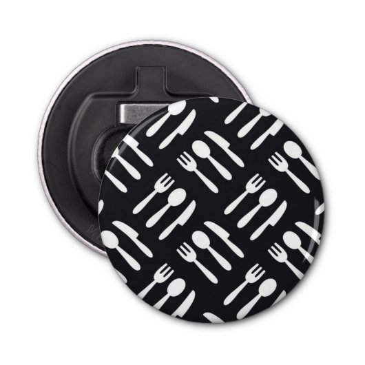 patroon van het vorkspleetmes button flesopener (Voorkant)