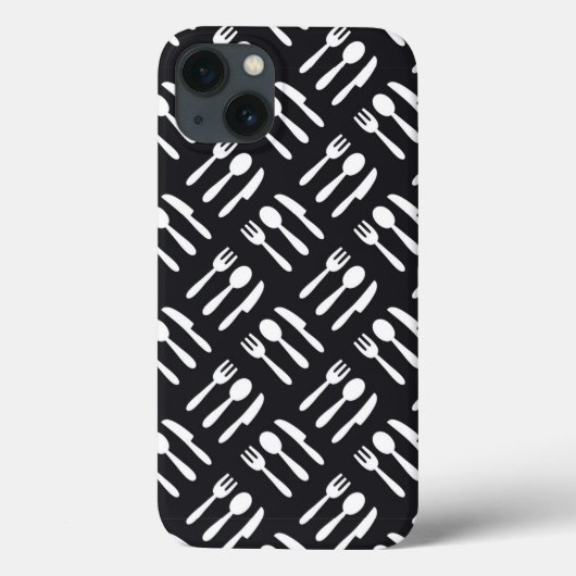 patroon van het vorkspleetmes Case-Mate iPhone case (Achterkant)