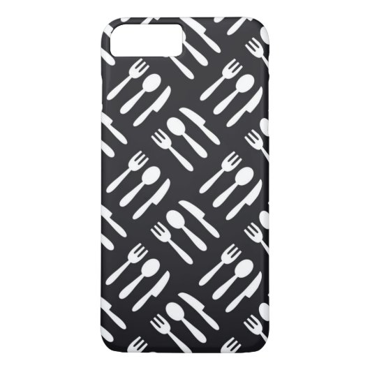 patroon van het vorkspleetmes Case-Mate iPhone case (Achterkant)