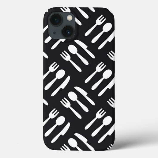 patroon van het vorkspleetmes Case-Mate iPhone case (Achterkant)