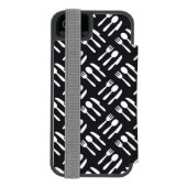patroon van het vorkspleetmes incipio iPhone portemonnee hoesje (Agenda Achterkant)