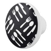 patroon van het vorkspleetmes keramische knop (Rechts)