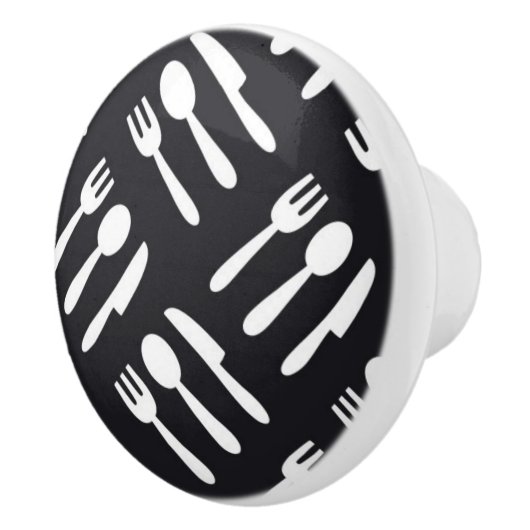 patroon van het vorkspleetmes keramische knop (Rechts)