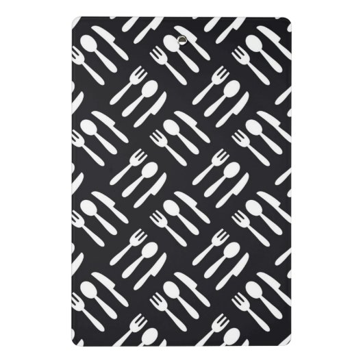 patroon van het vorkspleetmes mini klembord (Achterkant)