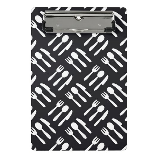 patroon van het vorkspleetmes mini klembord (Voorkant)